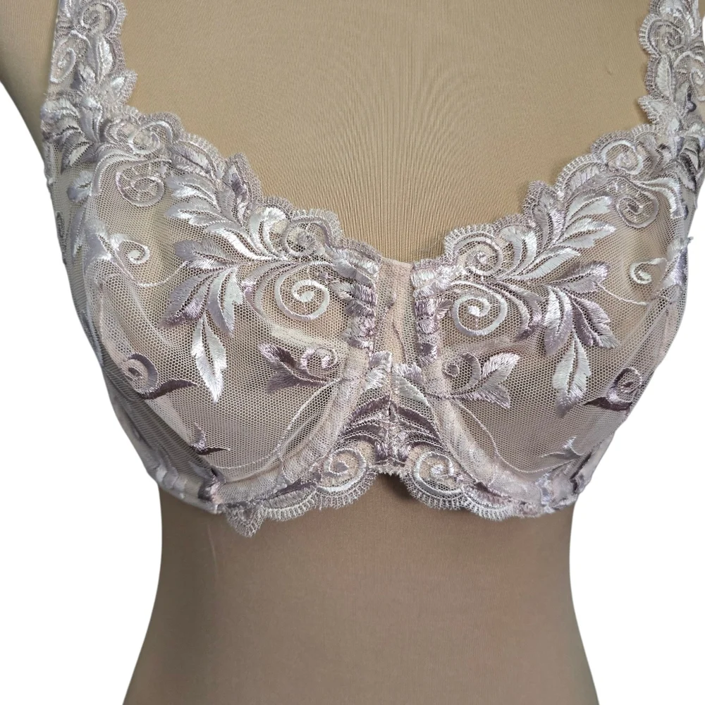 Women's Soma Delicate Lace Bra Nude Beige - 34d